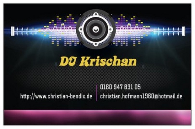 Visitenkarte DJ Krischan