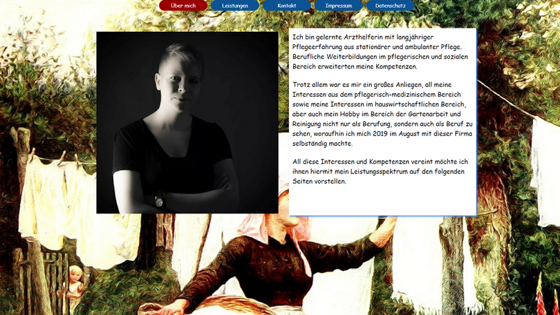 Bild der Homeseite von www.seanca-rügen.de